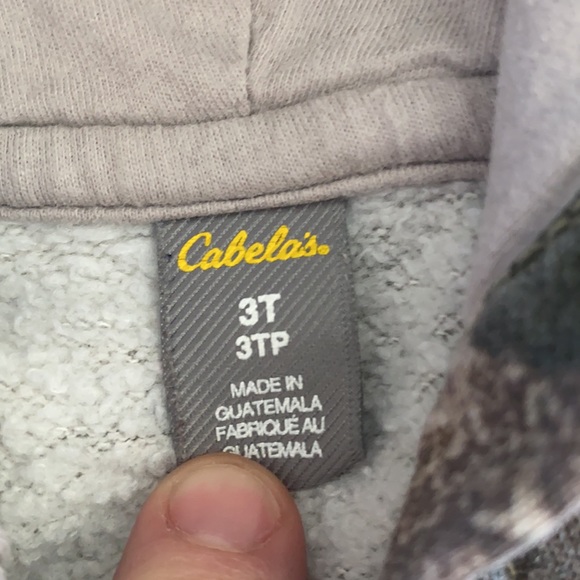 3T Cabelas camo zip hoodie - Picture 3 of 4